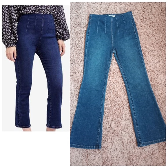 high waisted pull up jeans